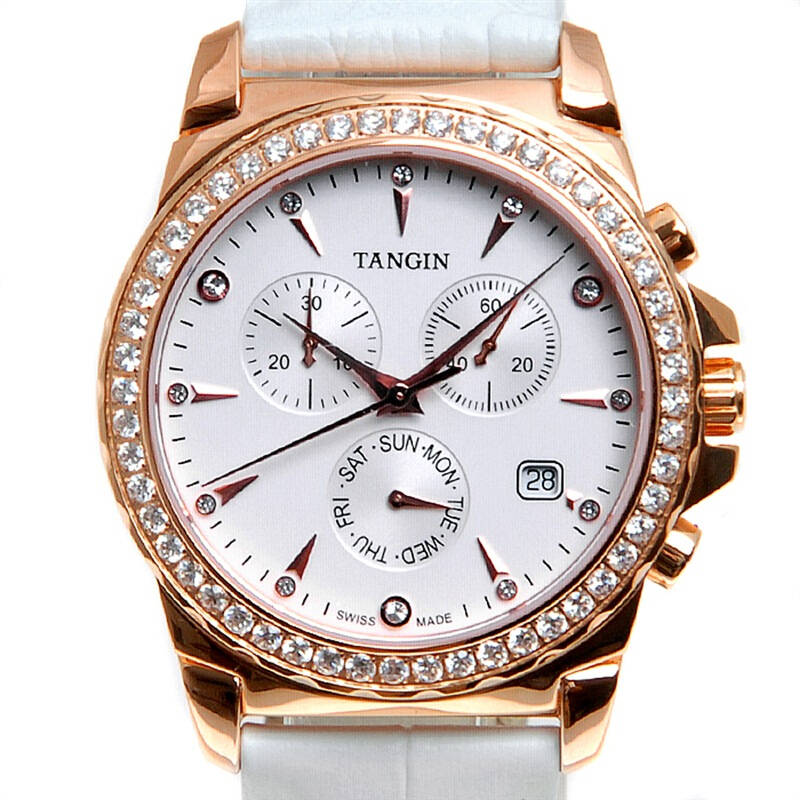 天骏tangin 瑞士进口石英机芯女表t6002lhwdac