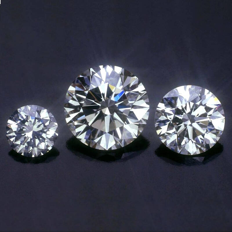 锦和珠宝 圆钻50分裸钻 g色vs1 3ex切工gia证书无荧光