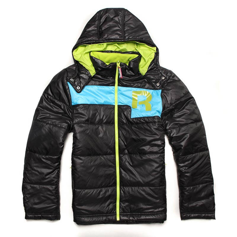 锐步(reebok) 男式棉服外套 k90541 黑色 2xl