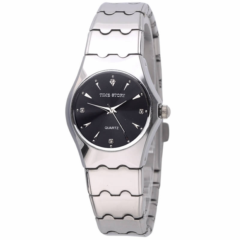 时间故事俊朗时尚女表钢带石英表商务手表t61005l免费刻字个性定制