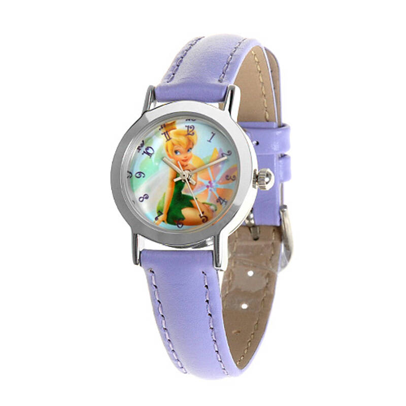 迪士尼(disney) princess卡通公主真皮手表10008 浅蓝