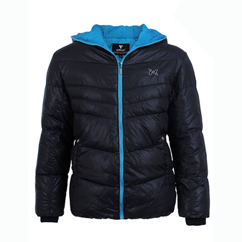 adivon阿迪王 冬款男式防风保暖服带帽运动装 a19521 黑色 xl