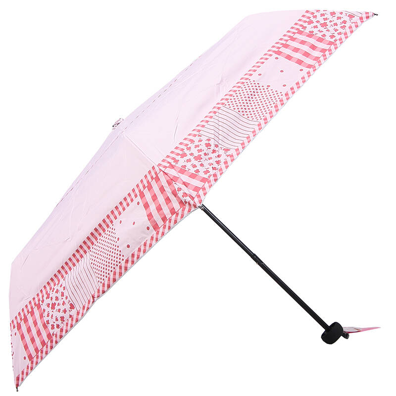 梅花伞三折超轻树脂伞骨遮阳伞晴雨伞811043327a 粉色