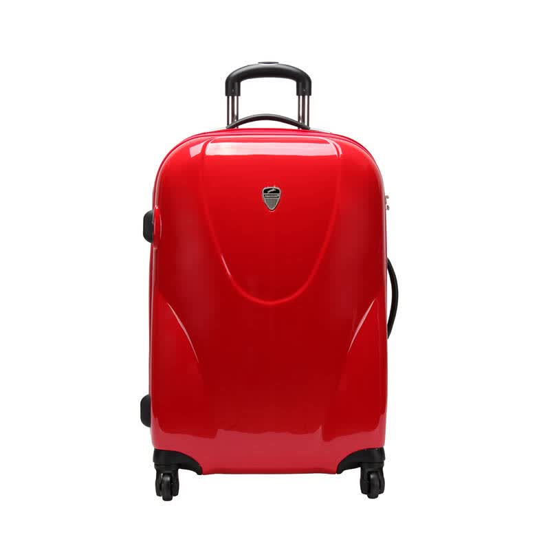 亚洲豹拉杆箱万向轮abs pc24寸女旅行箱拉杆行李箱24寸 99007 玫瑰红