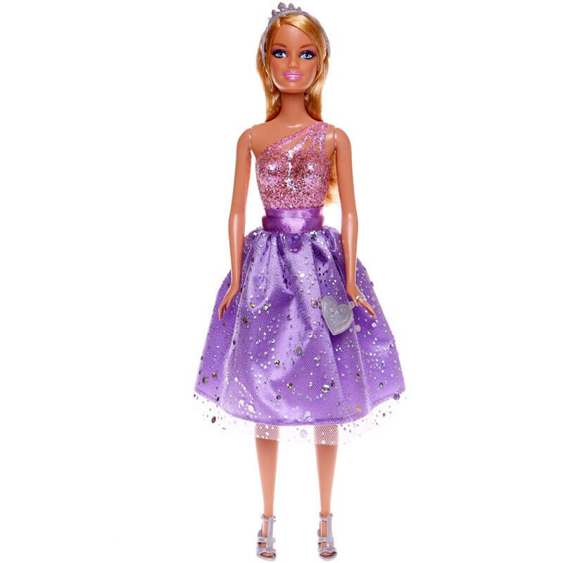 芭比舞会芭比 brb prncs asst r6390(紫色) 自营