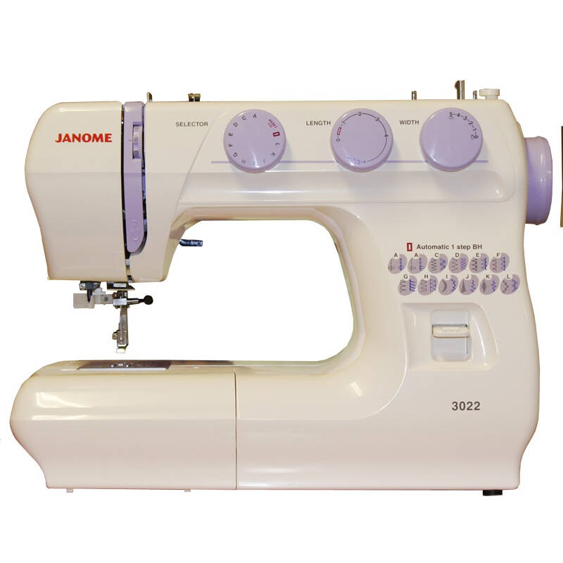 日本真善美 janome电动多功能缝纫机超值经典款3022型 京东自营