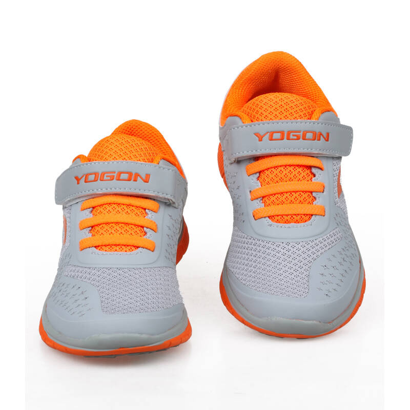 yogon永高人童鞋中童春季运动鞋yc33029 深灰桔红 33