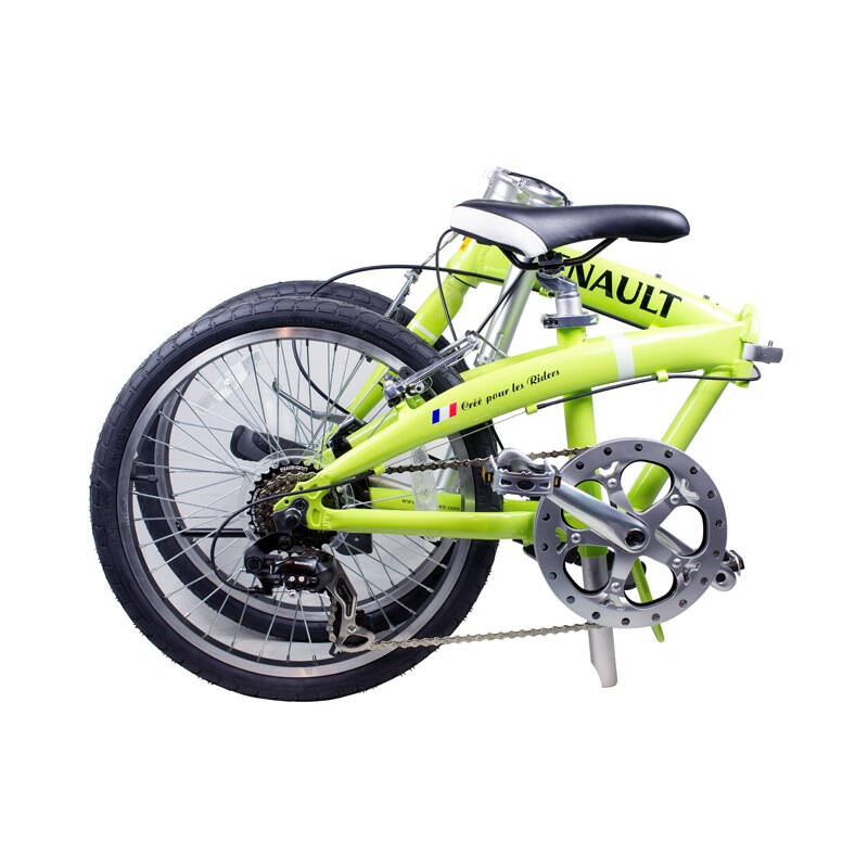 renault 雷诺 2013款 休闲折叠车自行车 r207 叶脉绿 20寸