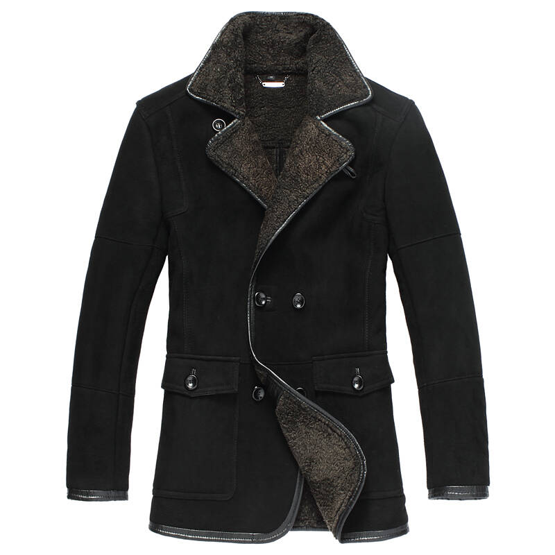 新品澳洲绵羊皮裘毛一体皮衣外套 x16101 00288 m1299 黑色 m