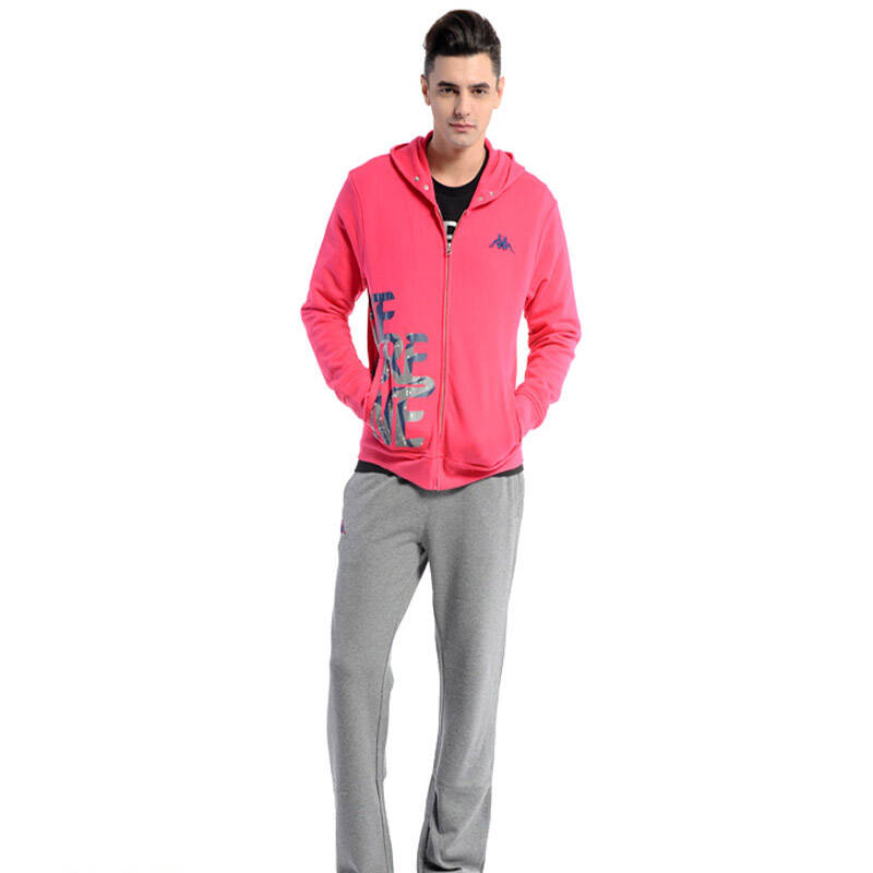 kappa卡帕 背靠背 粉色 男运动套装 k2103xl295-519 m