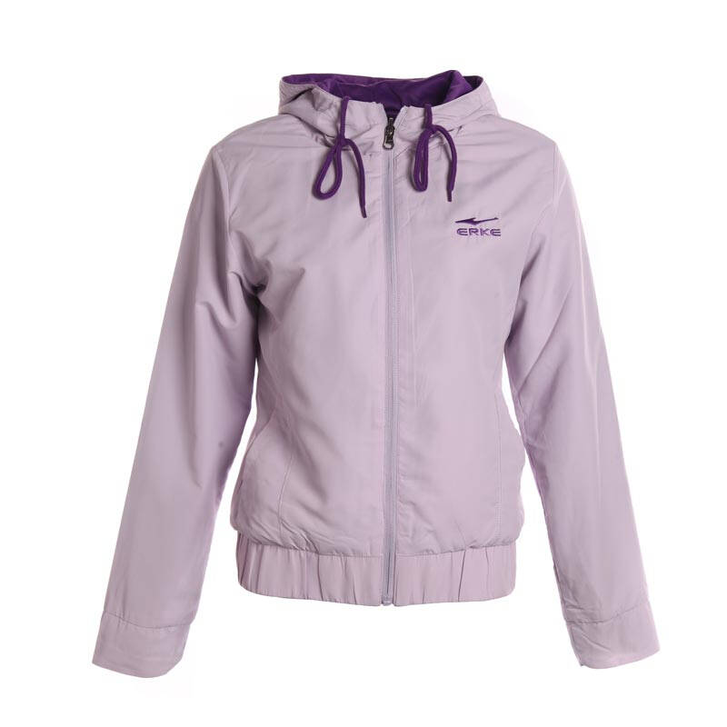 鸿星尔克erke 女装外套女双面穿夹克14134185 紫色 s
