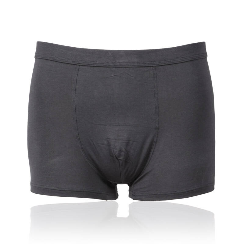 北极绒〕北极绒 两条装竹纤维中腰平角大版型男士内裤b-1380 银灰 