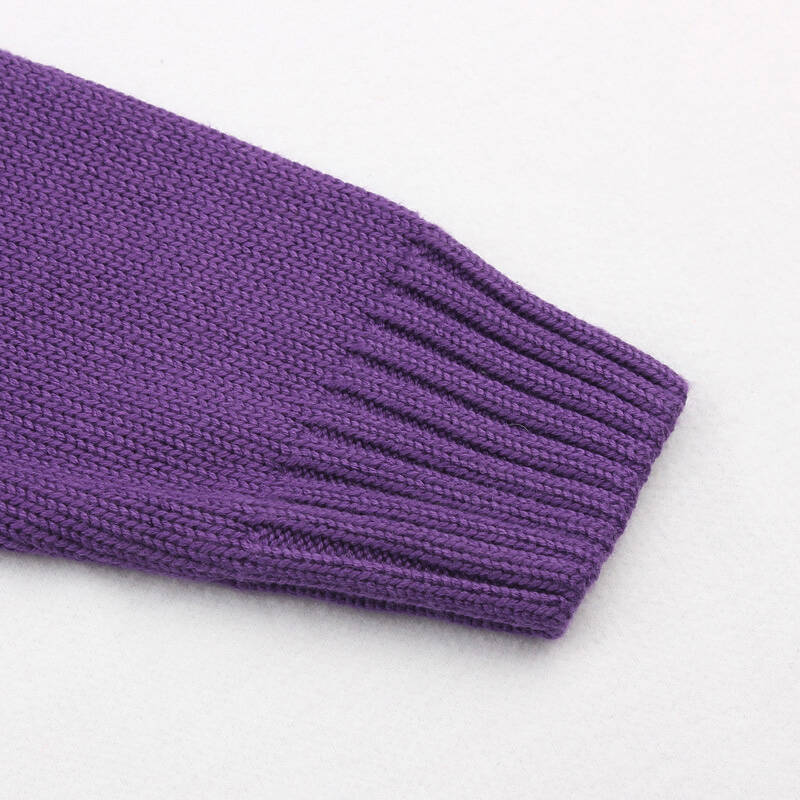 叮当猫童装(ddcat) 冬季男童格纹中高领毛衫11w8202 豆蔻紫634 140