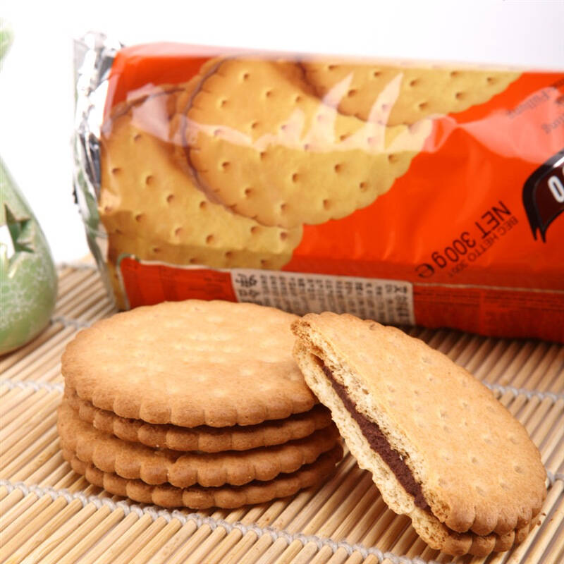 荷兰hellema艾尔玛福莱巧克力夹心饼干300g*2袋