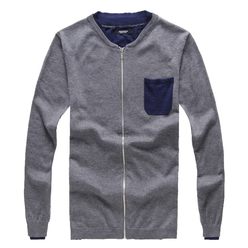 josswhedon秋款毛衣男士开衫针织v领潮男时尚休闲薄外