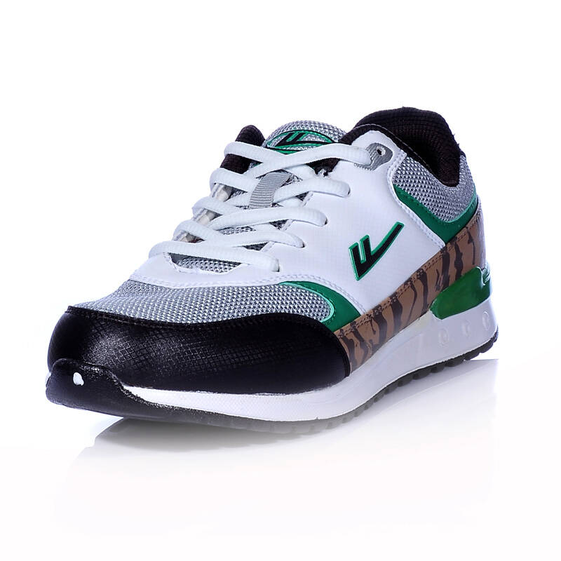 回力warrior 男式专业运动鞋 排球鞋 j7703lw 白灰绿 44