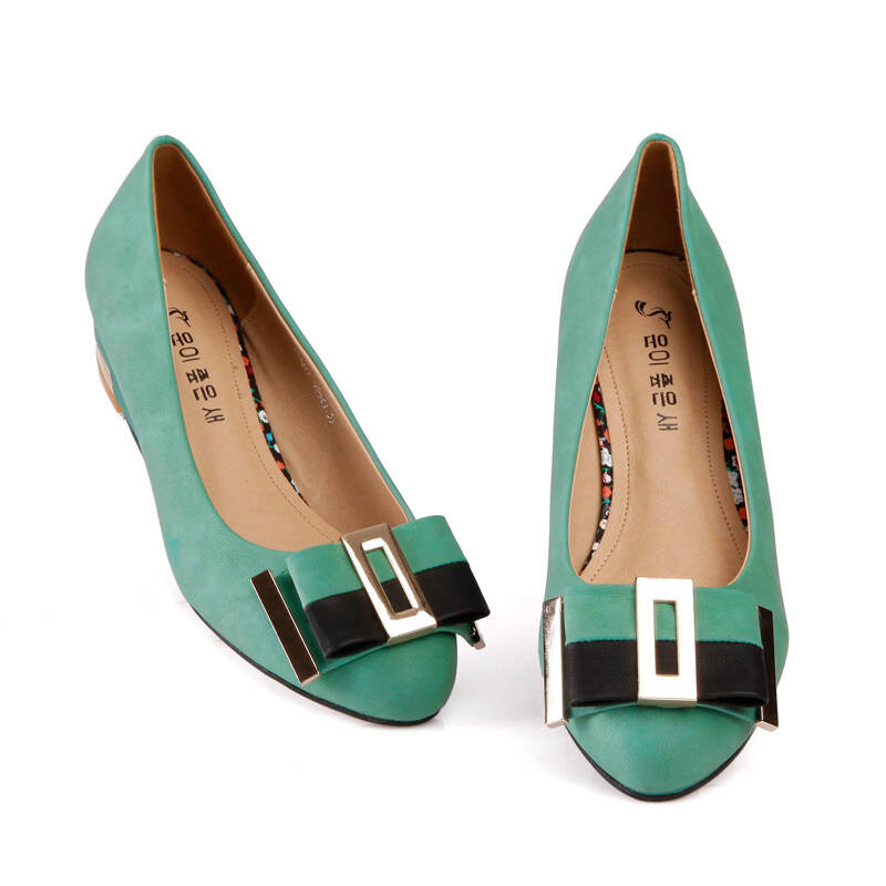 幸运鸟luckybird 2012年时尚百搭名媛气质显瘦蝴蝶带舒适漆皮ol单鞋x