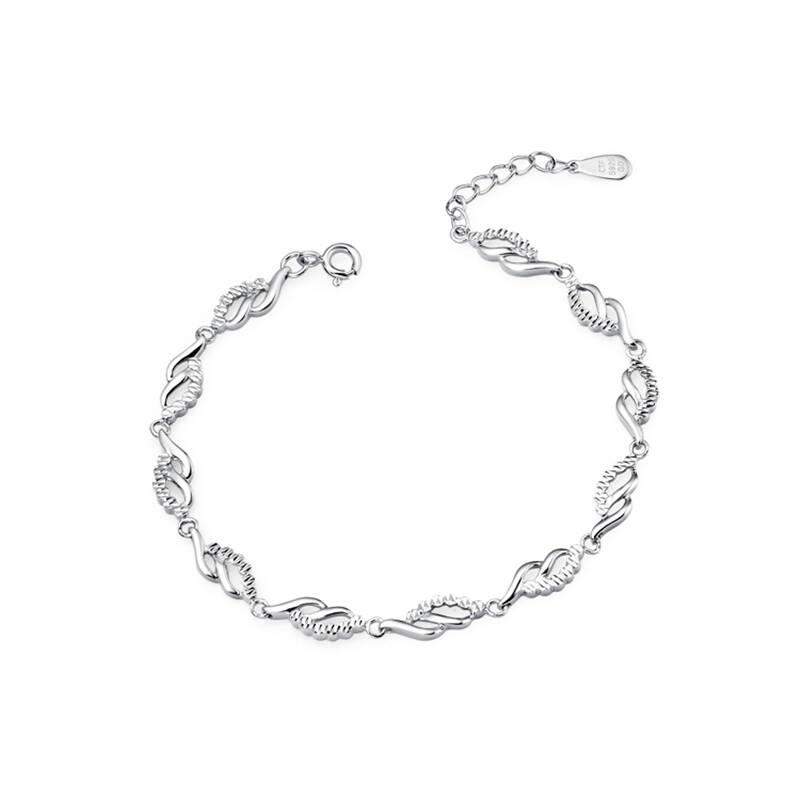 【支持货到付款】周大福 年青专区 银手链 ab36416