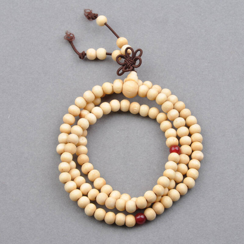 姚易君 印度白檀佛珠108颗6mm手链