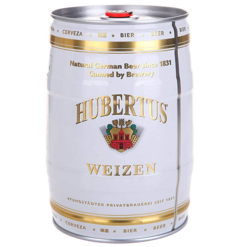 德国hubertus狩猎神白啤酒5l桶