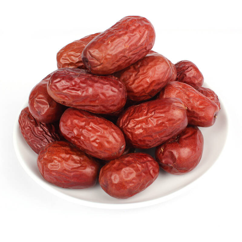 新疆特产 西圣红枣 四星(二级)骏枣和田红枣 500g*2袋 香甜可口 物美