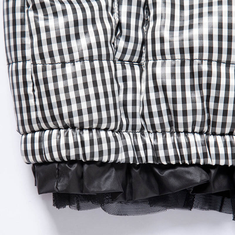 似水年华 2012冬装新款 韩版修身女士连帽棉袄外套152104m1 黑白 m