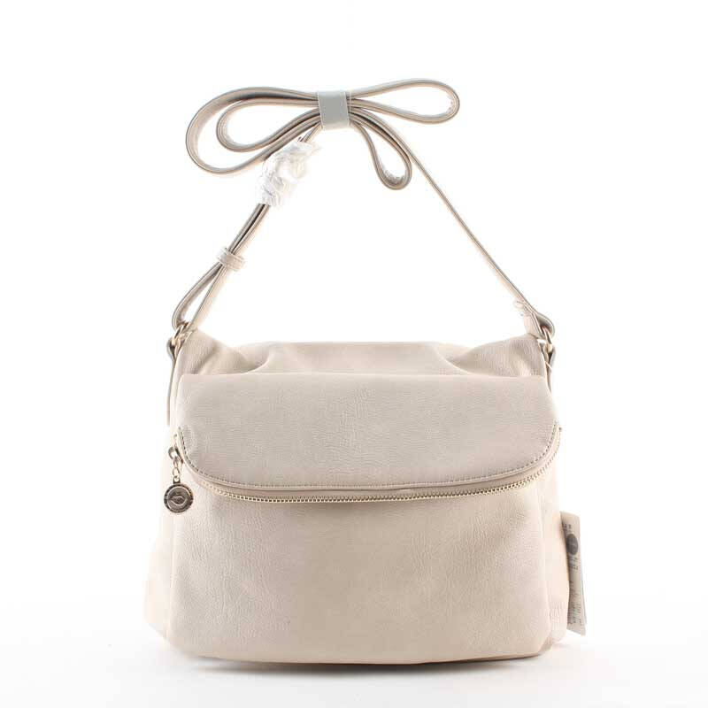 贝蒂betty 新款简约休闲大方斜跨包 米白色