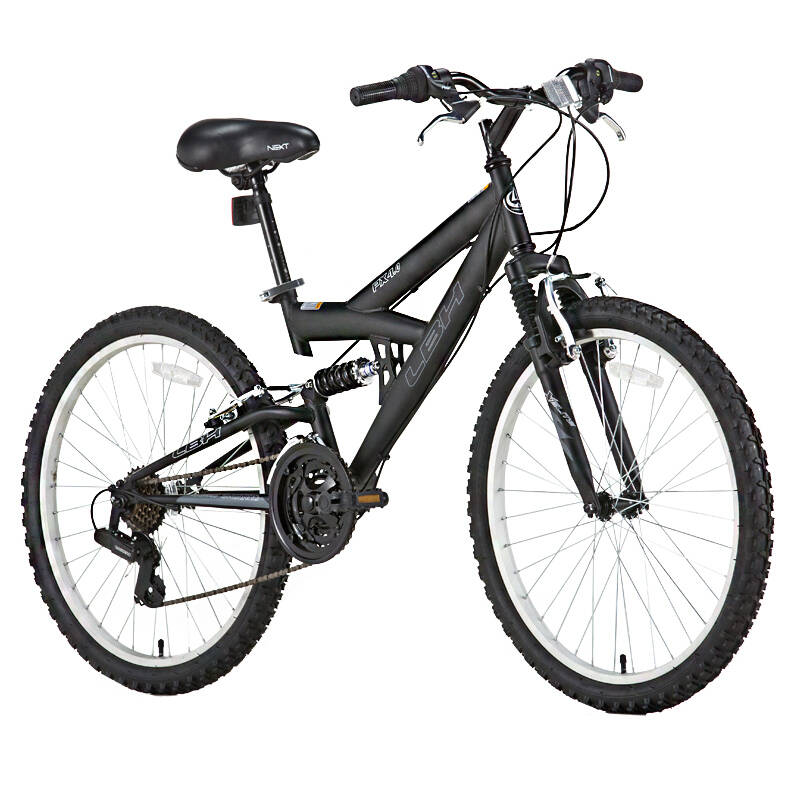 力霸皇双v刹 24-26寸全避震变速山地自行车a605 黑色 24寸