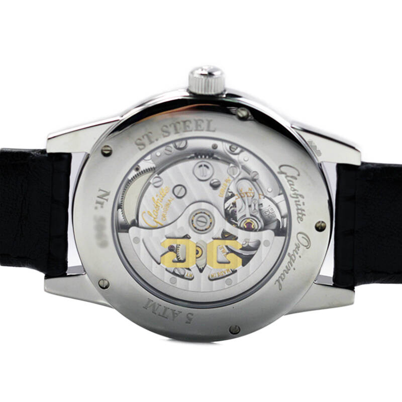 【联保】格拉苏蒂glashütte参议员系列机械男表1-39-58-02-02-04