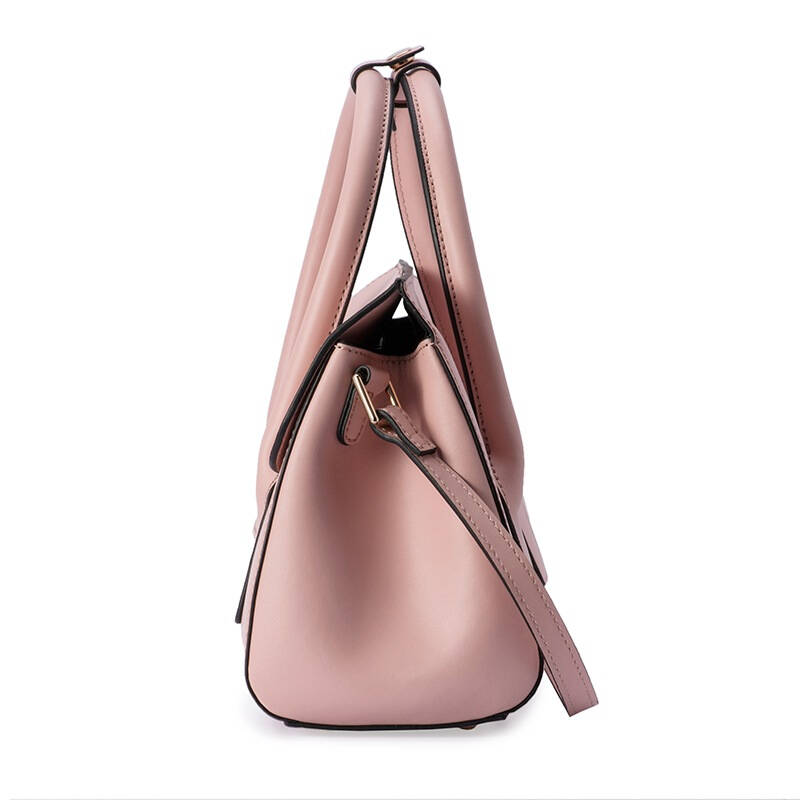 及简jessiejane女包 新款牛皮简约百搭手提斜挎包 粉色 tmj15sf1093pk