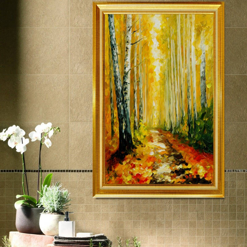 居梦坞 欧式风格装饰画餐厅有框画单幅画油画风景壁画饭厅挂画走廊