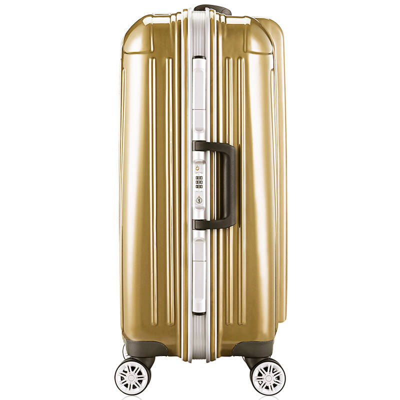 花花公子playboy铝框箱旅行拉杆箱20/24/26/28寸 香槟色 24寸