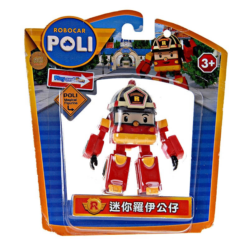 银辉玩具(silverlit)变形警车珀利poli儿童汽车玩具人偶模型-罗伊玩偶