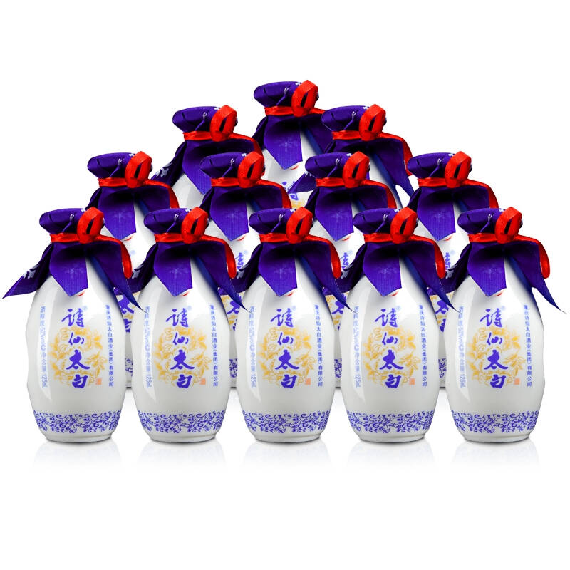 酒 白酒 52°诗仙太白小酒-小诗仙125ml(12瓶套装) 重庆名酒 浓香