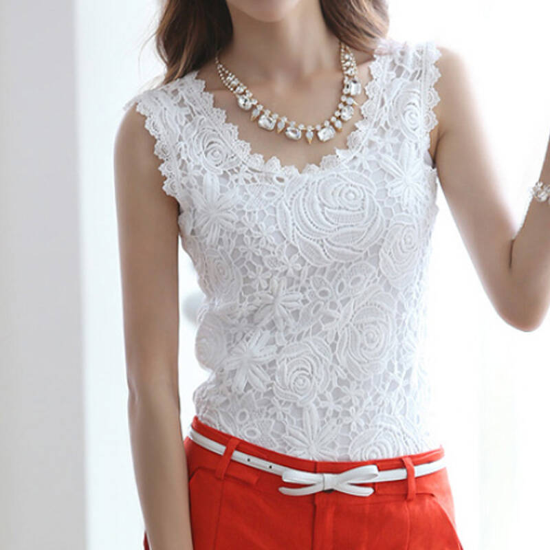 波柏龙2016春夏装新款韩版背心女打底 无袖上衣 大码蕾丝背心 吊带衫
