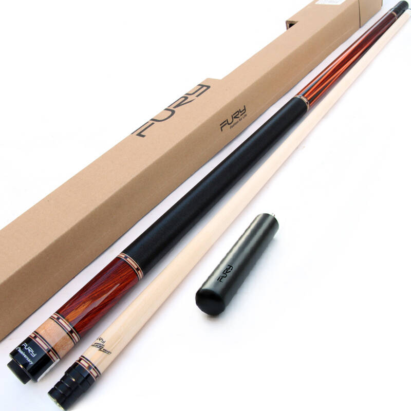 fury威利台球杆黑8大头球杆九球杆16彩桌球杆 01款11.75杆头