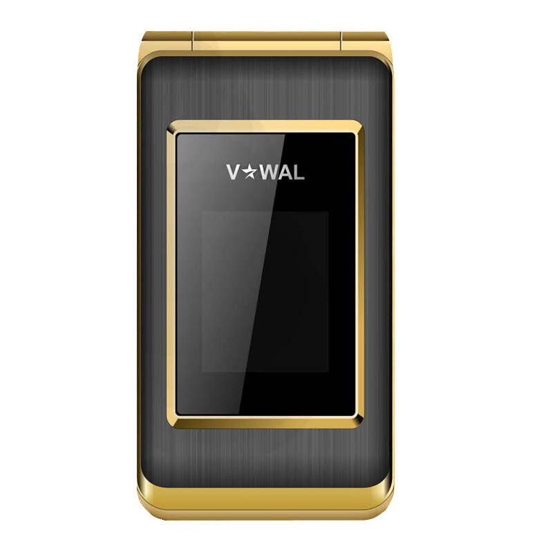 帷幄vw802 翻盖老人手机 移动/联通2g双卡双待 黑金色