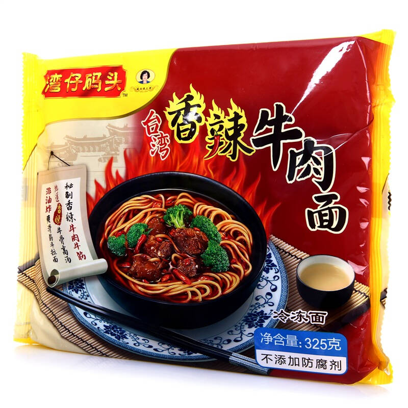 湾仔码头 台湾香辣牛肉面 325g