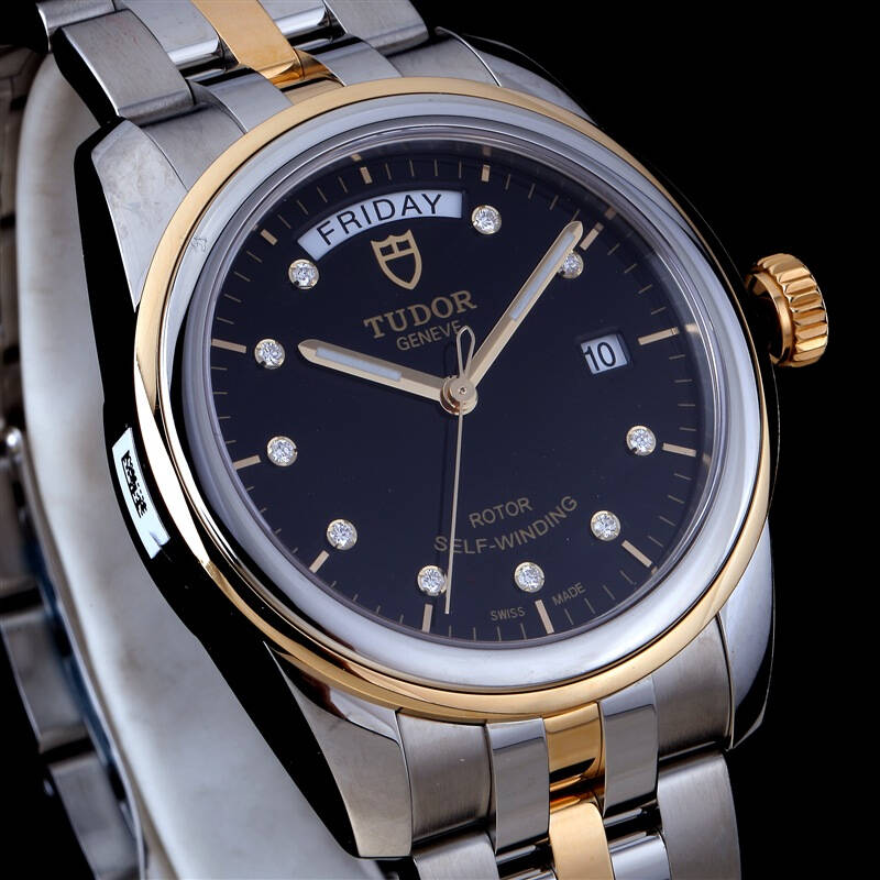 帝舵(tudor)手表 骏珏系列机械男表56003-68063黑盘10钻