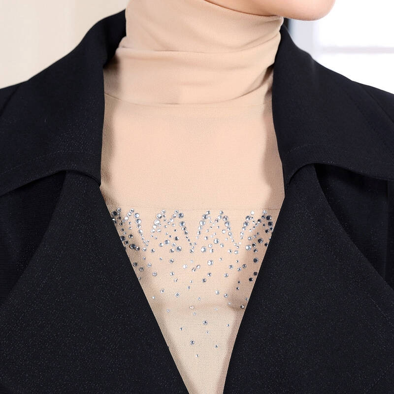 诗燕女装 2015春季新款时尚潮流韩版经典黑色风衣外套 51477-315a 2xl