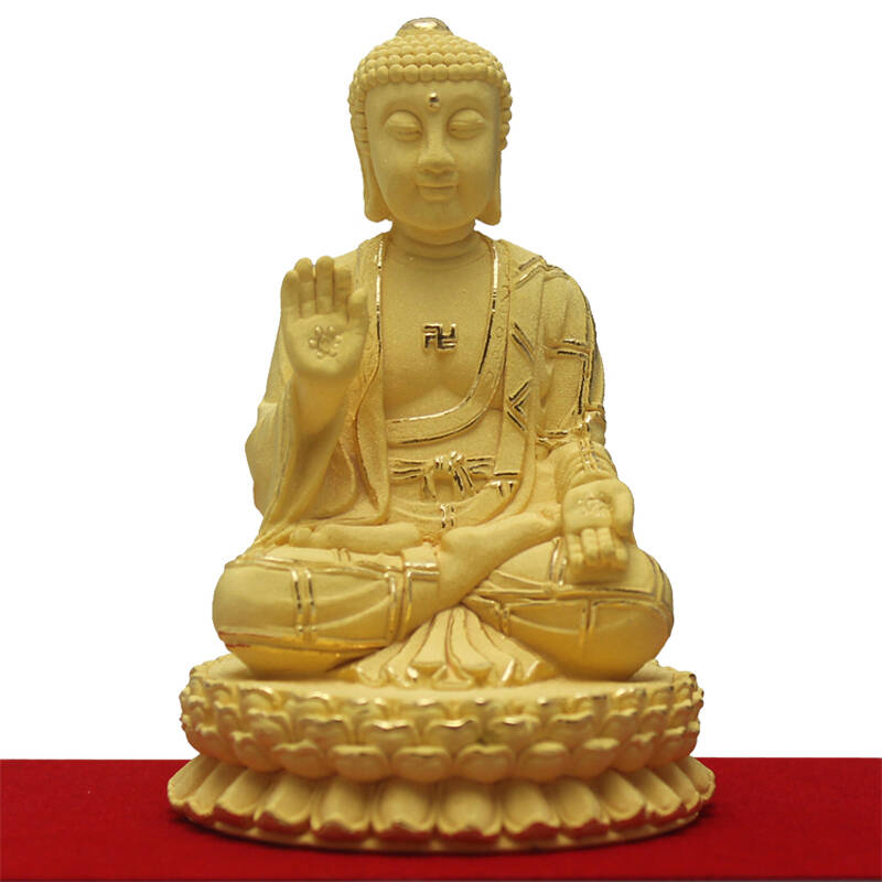 高档24k绒沙金如来佛祖工艺品摆件释迦牟尼佛教用品家居风水摆件辟邪
