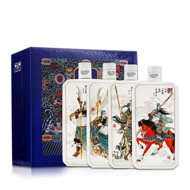 茅台集团 名门关公酒 53度酱香型白酒 375mlx4