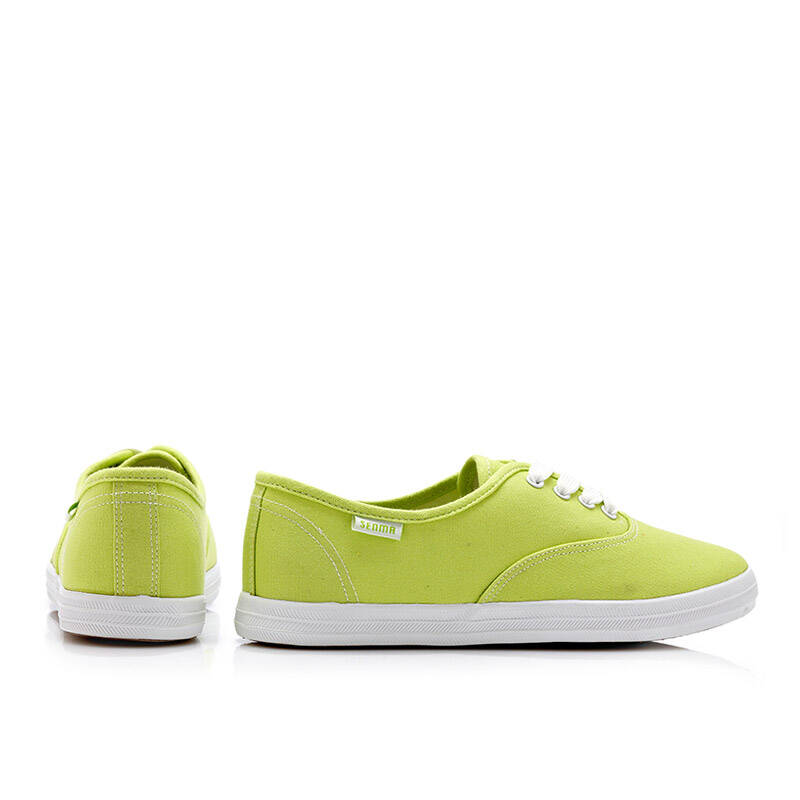 森马一脚蹬帆布鞋女夏季韩版低帮女士懒人鞋浅口学生布鞋 军绿色 38