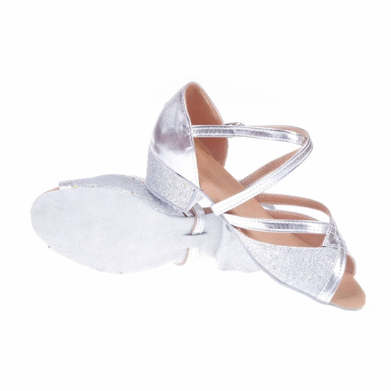 儿童拉丁舞鞋女式女童夏季少儿国标舞蹈鞋软底小孩幼儿交谊跳舞鞋