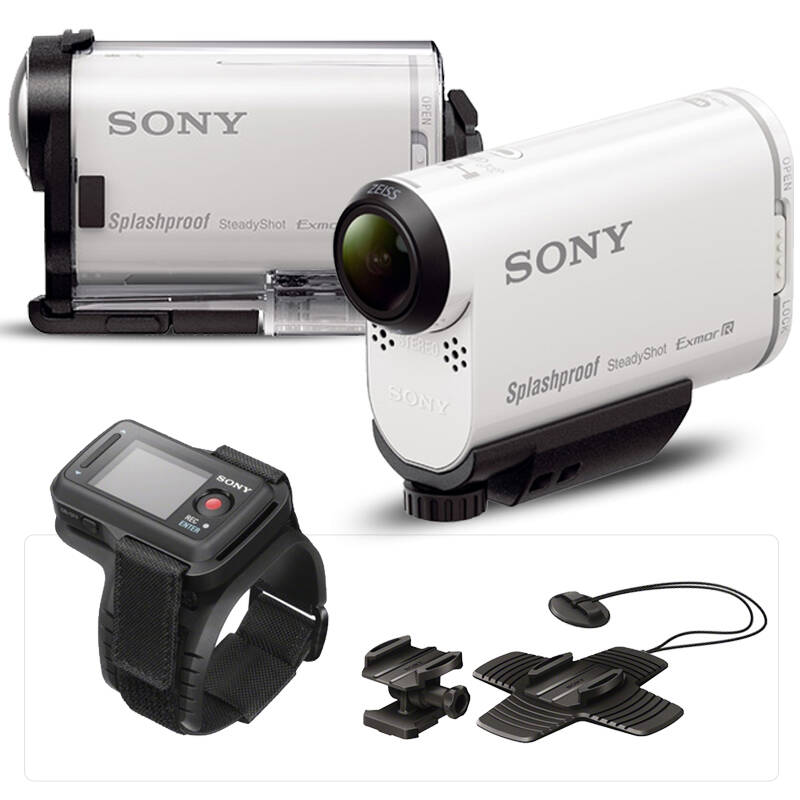 索尼(sony)hdr-as200v 运动摄像机/高清dv 强力粘贴套装(带监视器)