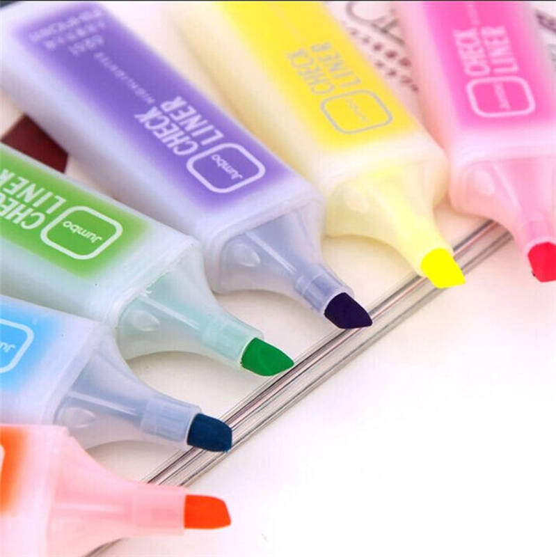 斯图(sitoo) 6261 清新创意爱好糖果色大容量荧光笔 学生重点标记记号