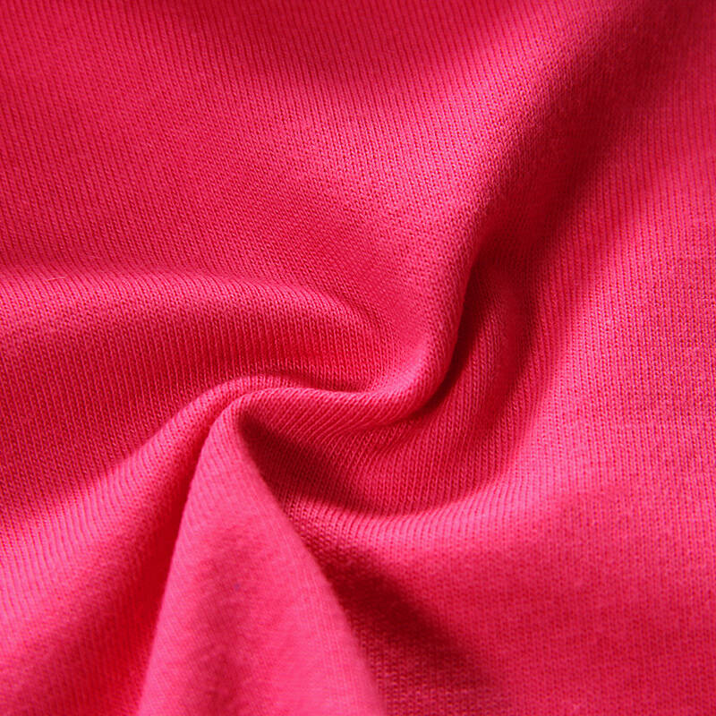 家居纯色圆领t恤男短袖纯棉 10色有机棉家居t恤 居家生活秒抢 玫红色