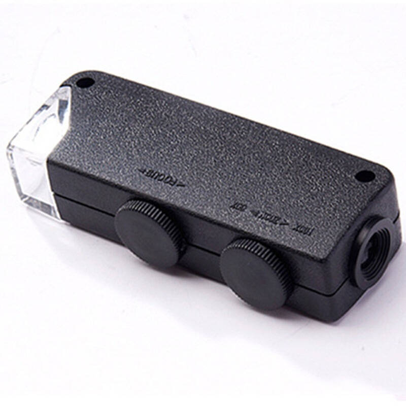 加加林 60倍100倍放大镜 带灯便携显微镜翡翠玉石珠宝鉴定显微镜 jh02