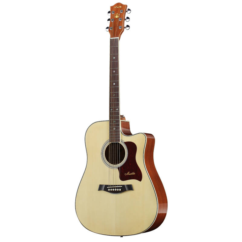 玛蒂尔达matilda 灵动系列 41寸 民谣 缺角 吉他 mp380 mp-300黑色