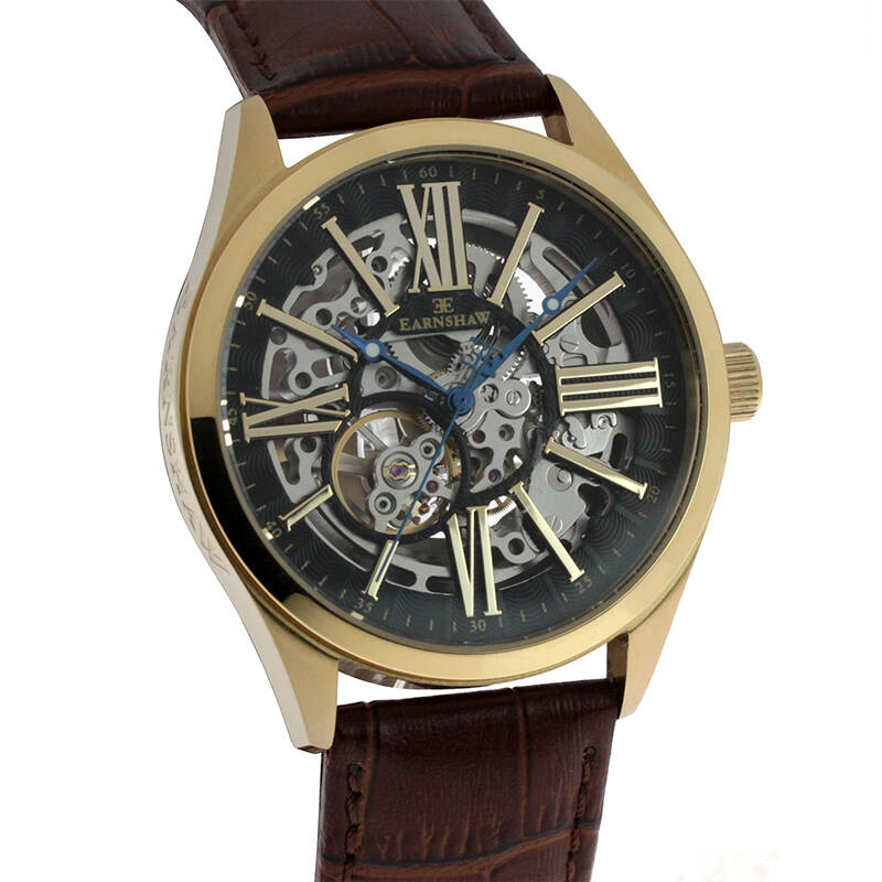 thomas earnshaw英国进口欧美品牌指挥官系列男表钢带皮带款es-8037